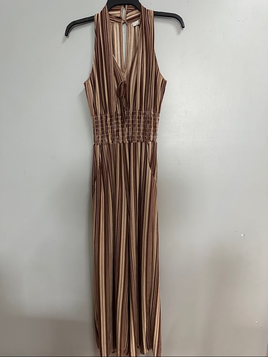 GM Fashion USA Dresses & Skirts - Sleeveless Brown Striped Maxi Dress